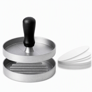 Presse à hamburgers en aluminium antiadhésive avec papier sulfurisé - Product Image 2