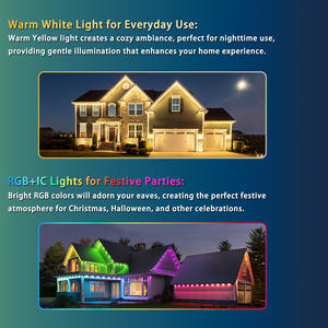 Bajo voltaje Led paisaje luces de Navidad signos persiguiendo decoración impermeable Luz de punto blanco cálido - Product Image 4