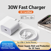 Kit Pengisian Daya Cepat Dual Type C 65W PD dengan Kabel Type C Tahan Lama untuk Laptop, Tablet, dan Ponsel