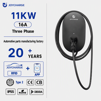 Pengisi Daya EV Pintar 11kW Baru Tipe 2 WiFi APP untuk RFID OCPP 16A 3 Fasa Stasiun Pengisian AC IP55 Bersertifikasi CE