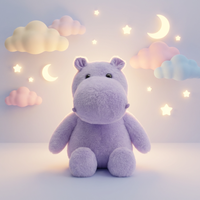 En gros Hippopotames en peluche lestés, chauffables et micro-ondables, pour la relaxation sensorielle et la réduction de l'anxiété
