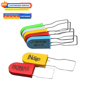 Sceau de cadenas de sécurité en plastique inviolable personnalisé pour conteneurs, fourgons et remorques - Product Image 1