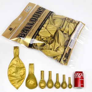 特注パーティーストア用品メタリッククローム5/10/12/18インチ特注ウェディングデコレーションバルーン - Product Image 1