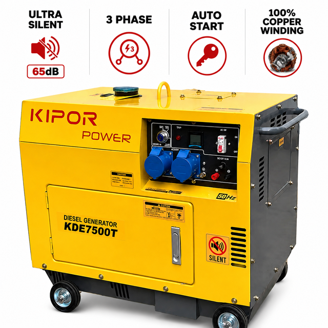 Super Silent 12KW 15KW 15kva 20kva Portable diesel Generator Air Cooled Soundproof for Home Ac 3 Phase Good Quality