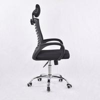 Chaise de bureau réglable de luxe en maille noire, chaise de direction à dossier haut avec repose-pieds, vente en gros