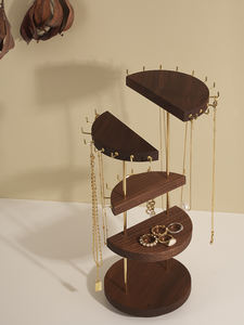 Fabricants Vente en gros Étagère de rangement rotative pour colliers Étagères de présentation de bijoux de grande capacité - Product Image 5