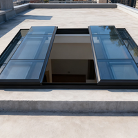 Grande fenêtre coulissante à battant pour salles de bain ensoleillées, avec capteur motorisé, cadre en aluminium, insonorisation efficace, design électrique populaire