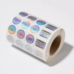 Brand logo Transparent <b>Sticker</b> Custom Round Vinyl clear <b>Stickers</b> Roll for Cups - Product Image 2