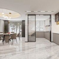 Grande promotion : Carreaux de sol et mur en céramique effet marbre gris poli 900x1800mm antidérapants pour salle à manger, salle de bain et salon