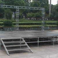 Structure de scène pour concert, DJ, événement, en aluminium, personnalisable, plateforme de performance, support assemblé, prix d'usine, vente en gros