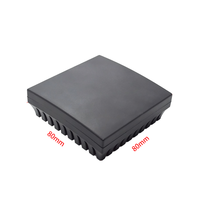 Boîtier de commande ABS personnalisable LK-S04 80x80x27mm, coque en plastique poli, IP54, terminal d'alimentation pour surveillance de sécurité