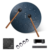 Tambour à main en acier au carbone de 14 pouces, 15 tons, instrument de percussion pour la maison, le studio, la scène, vente en gros, logo personnalisé