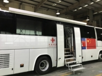 Auvent de bus à cassette intégrale Awnlux W5900 de qualité commerciale OEM ODM, motorisé, robuste, monté latéralement pour autocar