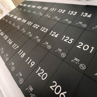 Plaques de signalisation personnalisées pour portes coulissantes, conformes ADA, avec signalisation en braille, étiquettes de porte, plaque nominative pour immeuble de bureaux