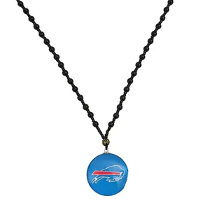 NFL American trendy fast moving National Football League 40mm round beads necklace for men and women