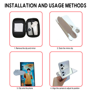 Kit de clip de reflexión de espejo de cámara de teléfono inteligente para todos los modelos de teléfono herramienta perfecta para fotógrafos - Product Image 4