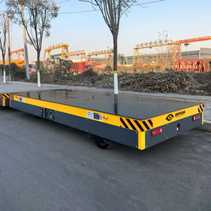 Gerobak Transfer Datar Bertenaga Baterai Beban Maksimum 4 Ton dengan Kemudi Semua Roda - Product Image 3