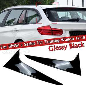 Par de alerones laterales traseros negros brillantes para BMW Serie 3 F31 Touring Wagon 2012 2013 2014 2015 2016 2017 2018 - Product Image 1