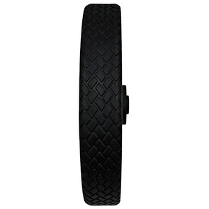 Roue de tondeuse à gazon avec jante en PP de 10 pouces et revêtement en PVC, bande de roulement robuste, gris, capacité de charge de 30 kg, pneu pour véhicule utilitaire - Product Image 3