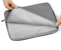 Sacoche d'ordinateur portable personnalisée en néoprène, 13-15 pouces, étanche, portable, décontractée, professionnelle, tendance, avec fermeture éclair