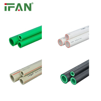 IFAN Matériaux de plomberie en plastique lisse haut de gamme Polypropylène 20-160MM Alimentation en eau Tuyaux PPR de grand calibre