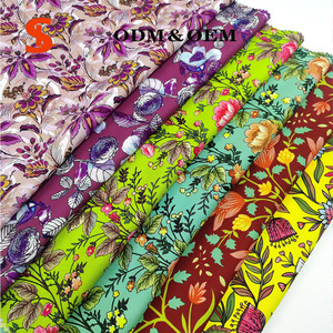 ผ้าป๊อปลินทอจากฝ้ายออร์แกนิกพิมพ์ลายสีม่วงสำหรับชุดเดรสเด็กผู้หญิง ชุดลำลอง น้ำหนักปานกลาง - Product Image 1