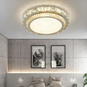 Factory supplier cheap price crystal LED modern lighting modern crystal LED ceiling design lamp for home