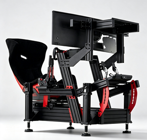 Cabina de Simulación de Carreras FGT de Última Generación, Soporte <span class=keywords><strong>Completo</strong></span> para Volante de Juego de Aluminio 4080, Configuración de Simulación de Carreras - Product Image 1