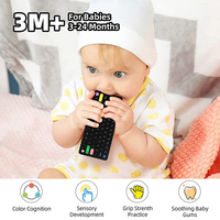 Jouet clavier en silicone souple réutilisable pour enfants, de qualité alimentaire, pour la dentition des bébés, vaisselle, cadeau promotionnel