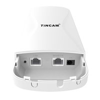 Puente Inalámbrico para Exteriores TiNCAM 5.8G 867Mbps 8km, Red de Puente Inalámbrico POE, Punto de Acceso Inalámbrico WiFi para Exteriores, Puente Inalámbrico Punto a Punto