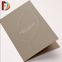 Impresión Personalizada, Ecológica, Certificada ISO9001, Logotipo Negro, Carpeta de Presentación de Video en Papel de Tapa Dura A2/A3/A4/A5, Tarjeta de Visita