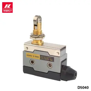 Taiwan Brand D5040 Micro Limit Switches Highly Sensitive Cross Roller Plunger Type