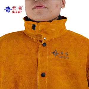 Zixi factory wholesale cowhide welding suits, cowhide workwear, electrician cowhide argon arc welding suits - Product Image 2