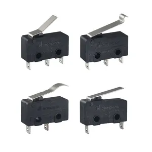 Micro Switch KW4A Copper Contact 10A250V Travel Limit Point Dynamic Self-reset Switch With Short Straight Lever Hinge