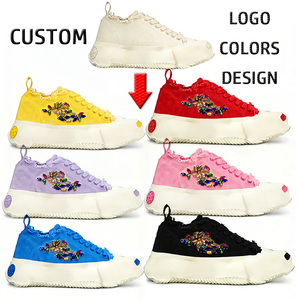 Chaussures de skate blanches tendance, plates, de type sport, en toile, unisexes, pour femmes et hommes, décontractées, confortables, en toile, pour hommes - Product Image 3