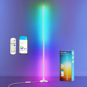 Rgbic LED thông minh hiện đại Đèn sàn âm nhạc đồng bộ điều khiển từ xa tự làm thay đổi màu sắc cho phòng ngủ ứng dụng-điều khiển Đèn sàn - Product Image 1