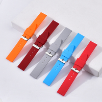 Bracelets de montre en silicone colorés SHX de 18 mm, 20 mm, 22 mm, 24 mm avec boucle ardillon pour montres connectées de luxe – Fournisseur d'usine chinois