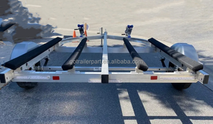 Remorques pour bateaux superposés OEM ODM 1000KG/2200lbs Remorques pour jet-ski Remorques pour bateaux à chargement facile en acier pour <span class=keywords><strong>2</strong></span> bateaux - Product Image 3