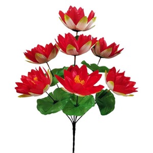 MSH Fiore Artificiale di Loto a 7 Teste Decorazione per Soggiorno - Product Image 5