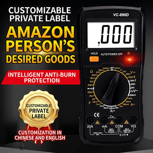 Multímetro Digital Vc890d de 3 Dígitos, 1000V, 20A, Apagado Automático, Cuerpo de Plástico, con Indicador de Batería Baja - Product Image 1