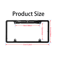 Caméra de recul universelle LED/IR, avec Vision nocturne, étanche, pour voiture, cadre pour plaque d'immatriculation, US/amérique