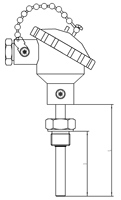 Capteur de température thermocouple de type K universel, thermocouple de type K R B S N K E J Pt100 Pt1000