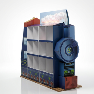 Expositor <span class=keywords><strong>de</strong></span> cartón personalizado con forma <span class=keywords><strong>de</strong></span> autobús escolar, estanterías promocionales para juguetes <span class=keywords><strong>de</strong></span> plastilina, juegos infantiles, temporada escolar - Product Image 5