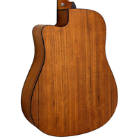 12 String Acoustic Guitar Spruce Plywood Walnut Back and Sides Cutaway Design Matte Finish Musical Instrument