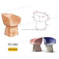 Panneau en contreplaqué courbé de design industriel pour la maison, le bureau, le bar, l'hôtel, l'extérieur, le hall, le salon, la salle de bain, les accessoires de chaise