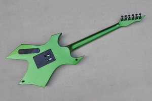 Guitarra Flyoung de Metal Verde con Forma Inusual, Guitarra Personalizada de Fábrica, Guitarras de Lujo - Product Image 5