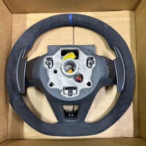 Volant en cuir suédé bleu personnalisé pour Volkswagen Polo MK7 Passat Golf 4 5 6 7 8 GTI <span class=keywords><strong>R</strong></span> <span class=keywords><strong>Line</strong></span> MK5 MK6 MK7 MK8 - Product Image 4