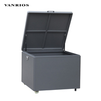 Cube en aluminium PVC imperméable personnalisé en acier extérieur patio coussin boîte armoire pour jardin boîte de rangement rangement meubles