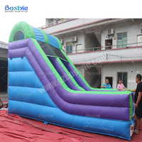 Toboggan gonflable commercial pour enfants, toboggan gonflable multicolore pour centre de divertissement familial