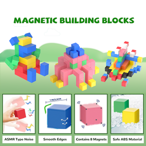 Juguete de Rompecabezas de Cubos Magnéticos de Plástico de la Serie Enchanted Creators 2025 al por Mayor, Conjuntos de Bloques de Construcción Ensamblados para Niños - Product Image 3